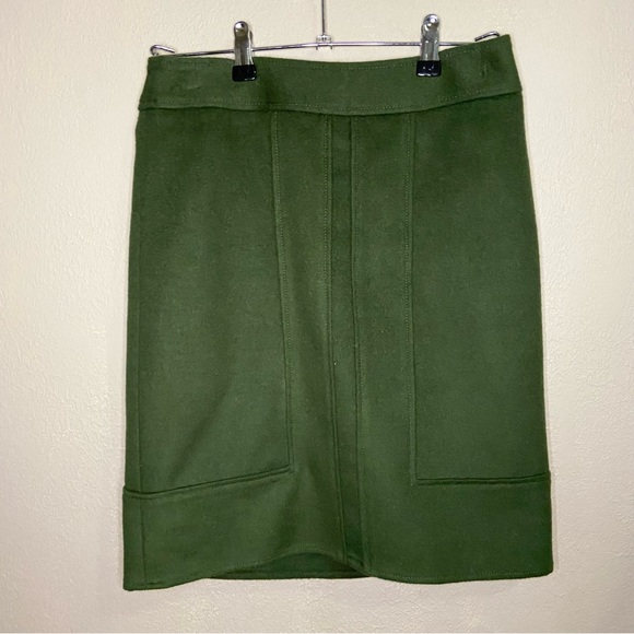 Ann Taylor Dresses & Skirts - Ann Taylor Forest Green Wool Business Casual Skirt Size 0